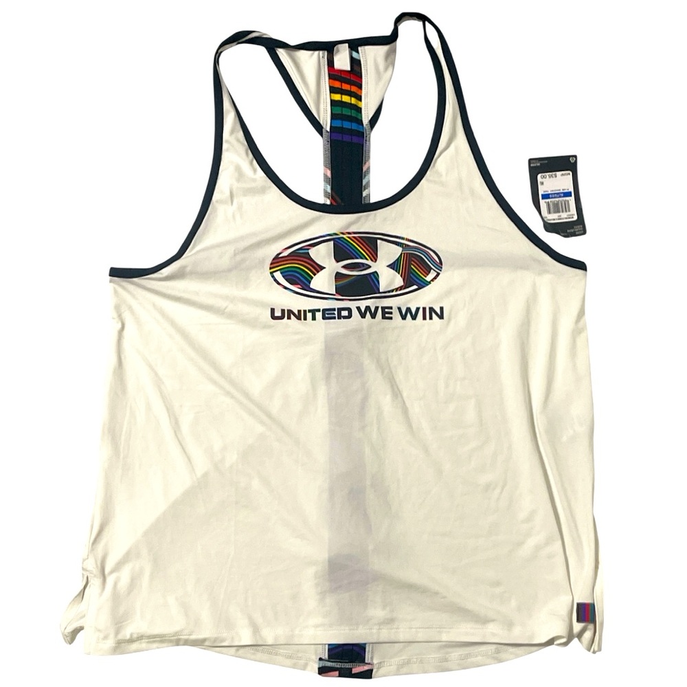 Under Armour Knockout Pride Tank - Women’s XL - White - NWT